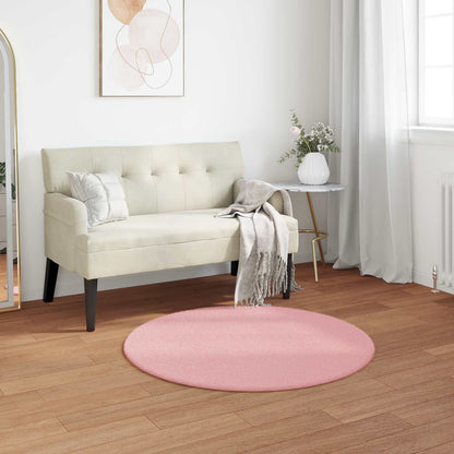 Tappeto antiscivolo in di coniglio sintetica Olite Rosa