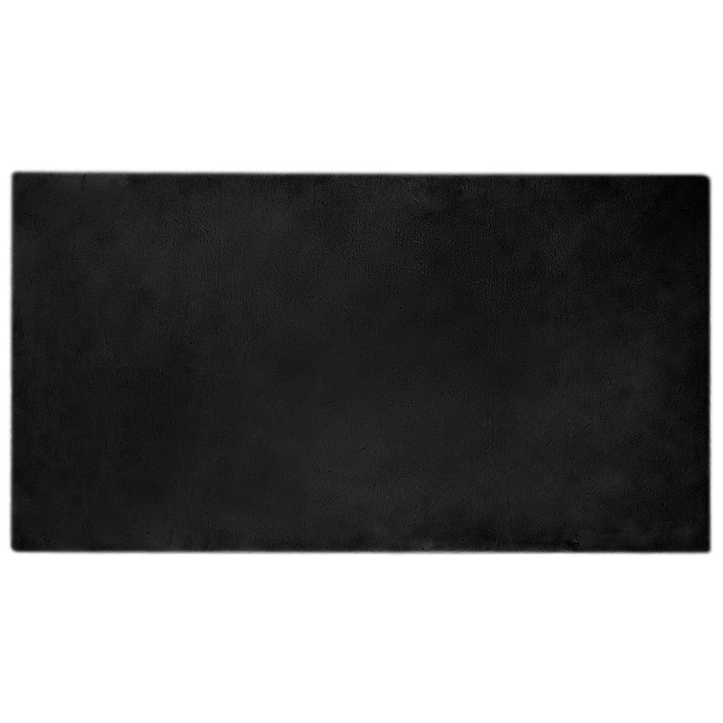 Tappeto antiscivolo in di coniglio sintetica Olite Nero