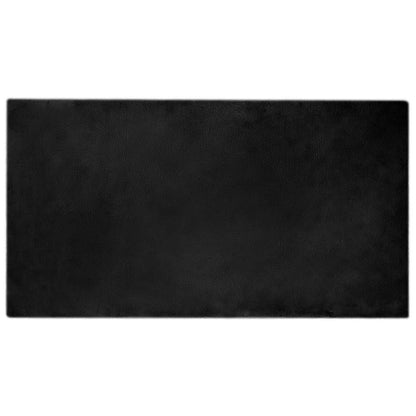 Tappeto antiscivolo in di coniglio sintetica Olite Nero