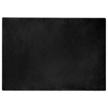 Tappeto antiscivolo in di coniglio sintetica Olite Nero