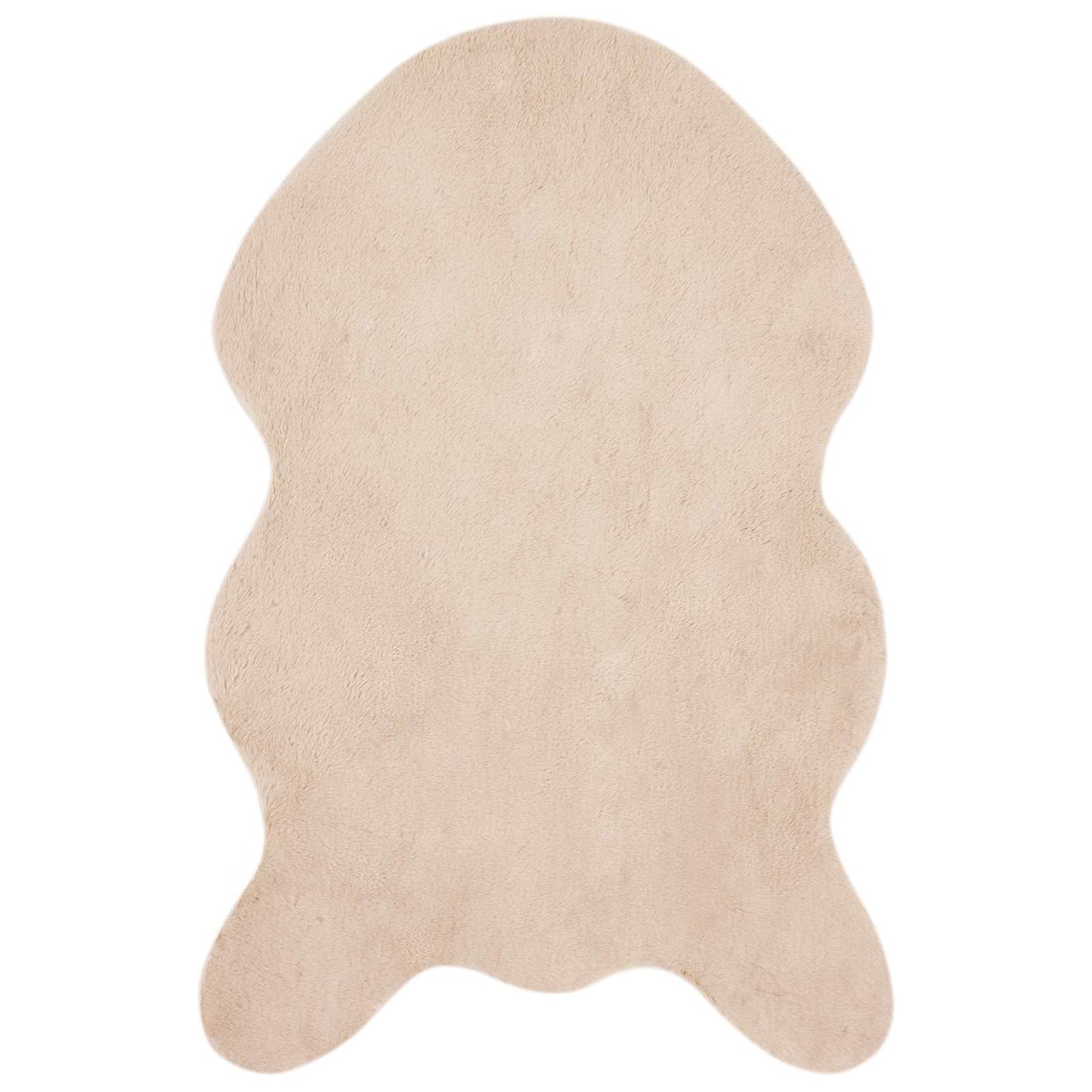 Tappeto antiscivolo in di coniglio sintetica Olite Talpa