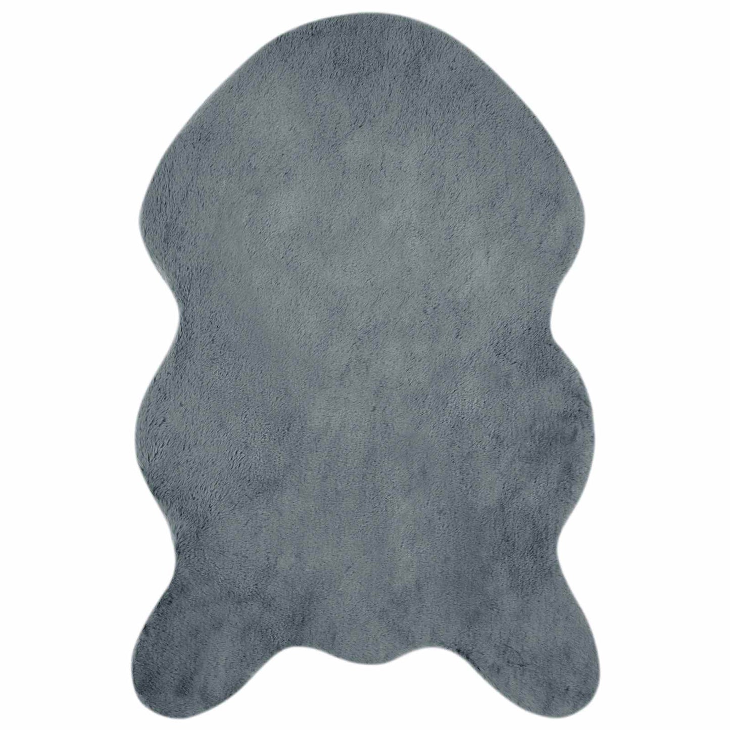 Tappeto antiscivolo in di coniglio sintetica Olite Antracite