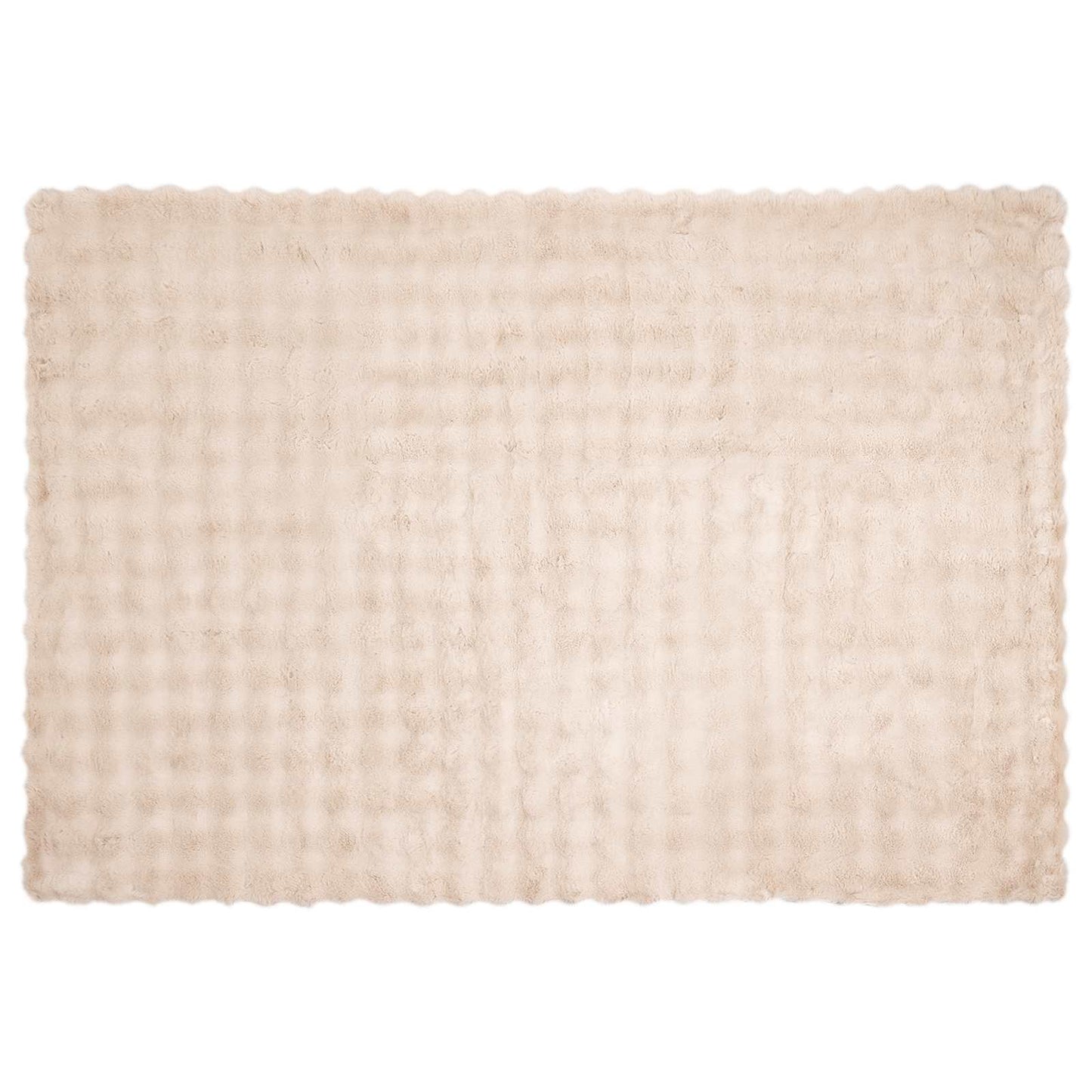 Coperta antiscivolo in finta di coniglio Olite Beige Poliestere