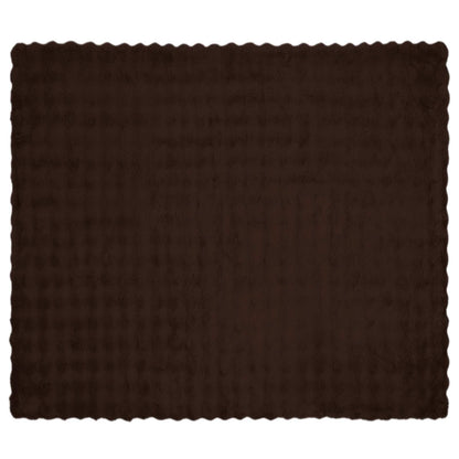 Coperta antiscivolo in finta di coniglio Olite Cammello