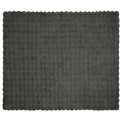 Coperta antiscivolo in finta di coniglio Olite Grigio scuro