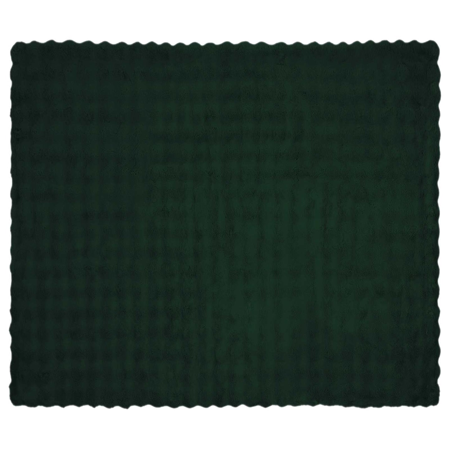 Coperta antiscivolo in finta di coniglio Olite Verde Scuro