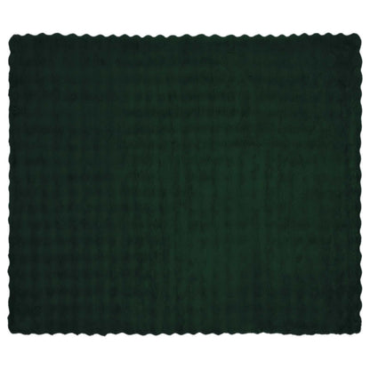 Coperta antiscivolo in finta di coniglio Olite Verde Scuro