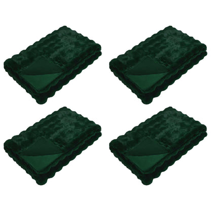 Coperta antiscivolo in finta di coniglio Olite 4 pcs Poliestere