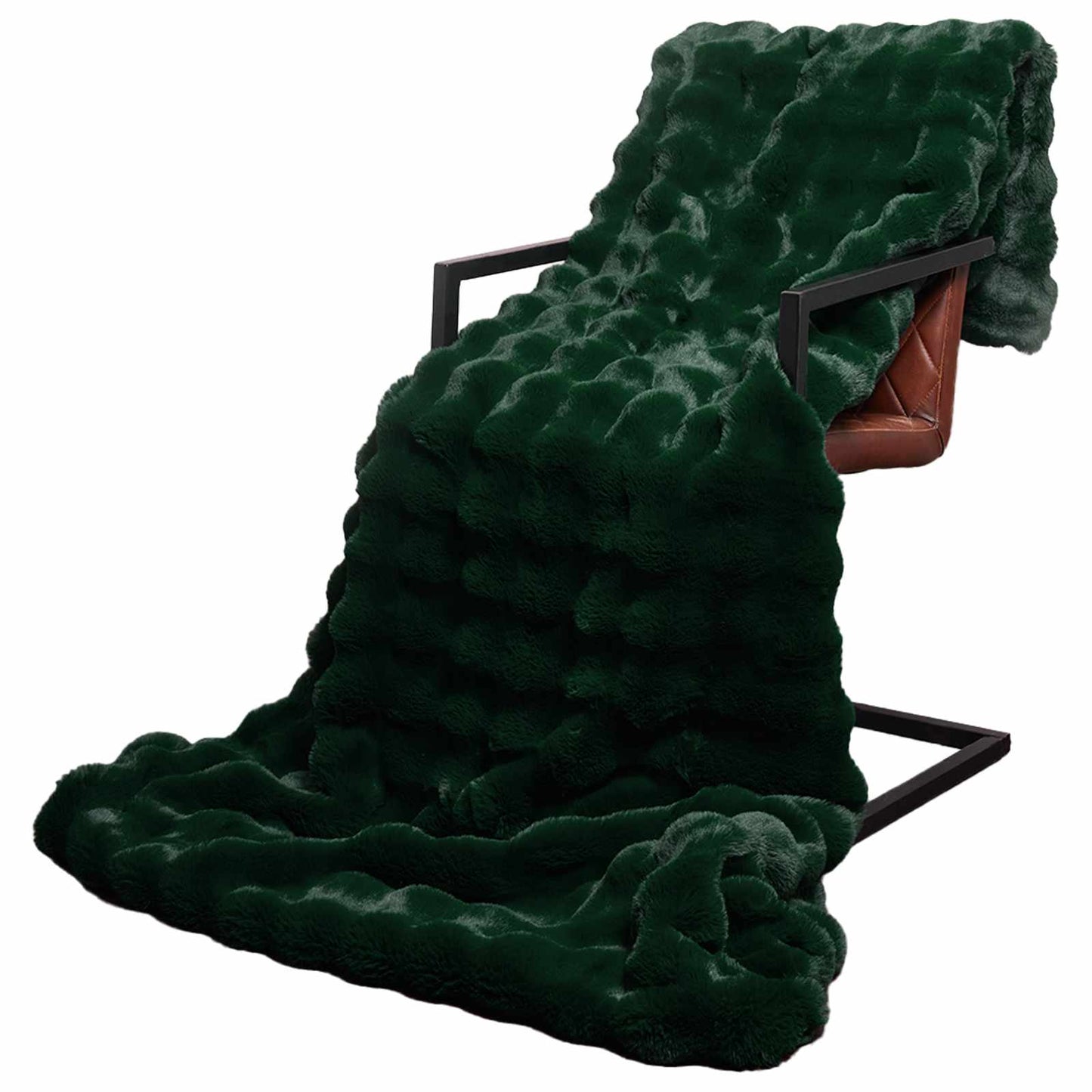 Coperta antiscivolo in finta di coniglio Olite 4 pcs Poliestere