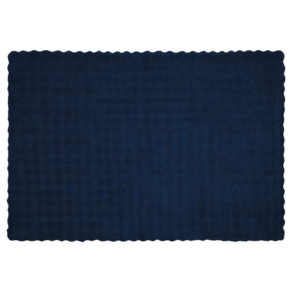 Coperta antiscivolo in finta di coniglio Olite Blu Marino