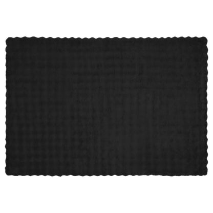 Coperta antiscivolo in finta di coniglio Olite Nero Poliestere