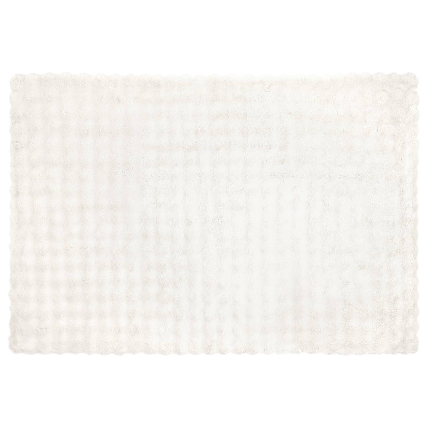 Coperta antiscivolo in finta di coniglio Olite Bianco
