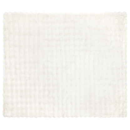 Coperta antiscivolo in finta di coniglio Olite Bianco