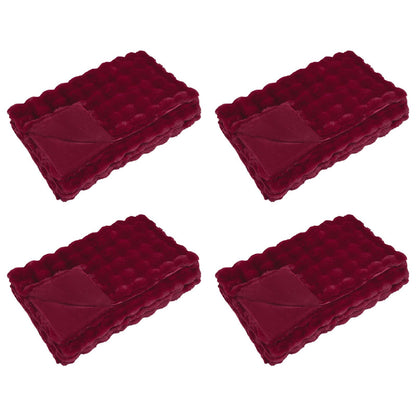 Coperta antiscivolo in finta di coniglio Olite 4 pcs Poliestere