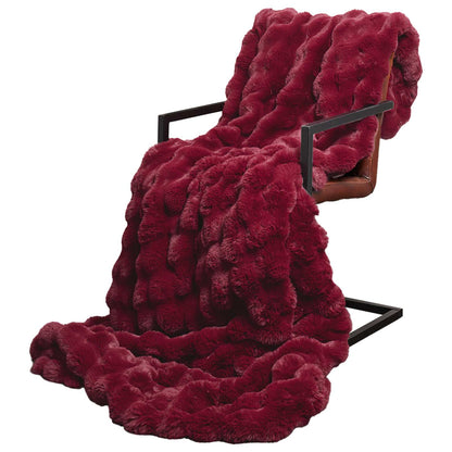 Coperta antiscivolo in finta di coniglio Olite 4 pcs Poliestere
