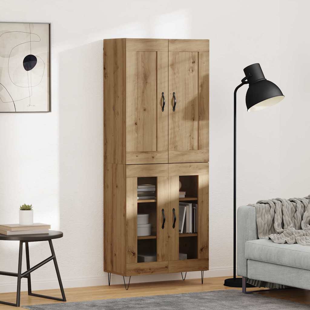 Credenza rovere artigianale 69,5 x 34 x 180 cm