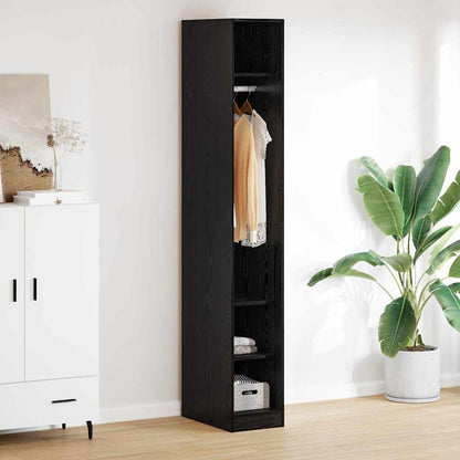 Guardaroba Rovere Nero 50 x 30 x 200 cm Legno multistrato