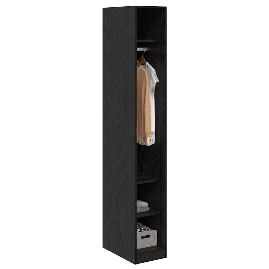 Guardaroba Rovere Nero 50 x 30 x 200 cm Legno multistrato