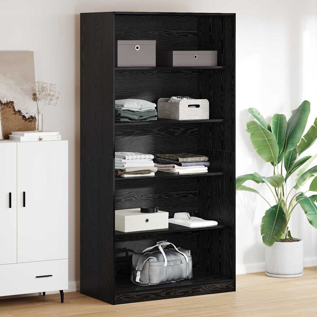 Guardaroba Rovere nero 100 x 50 x 200 cm Legno multistrato