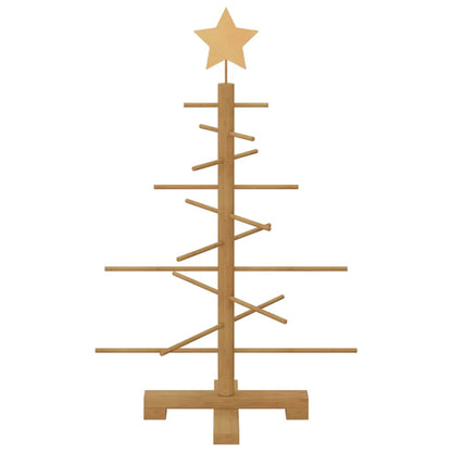 Albero di Natale in legno con supporto Marrone 75 cm Bambù