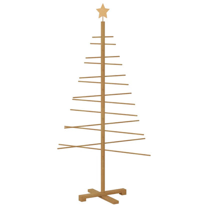Albero di Natale in legno con supporto Marrone 150 cm Bambù