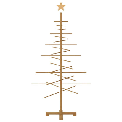 Albero di Natale in legno con supporto Marrone 150 cm Bambù