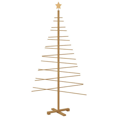 Albero di Natale in legno con supporto Marrone 180 cm Bambù