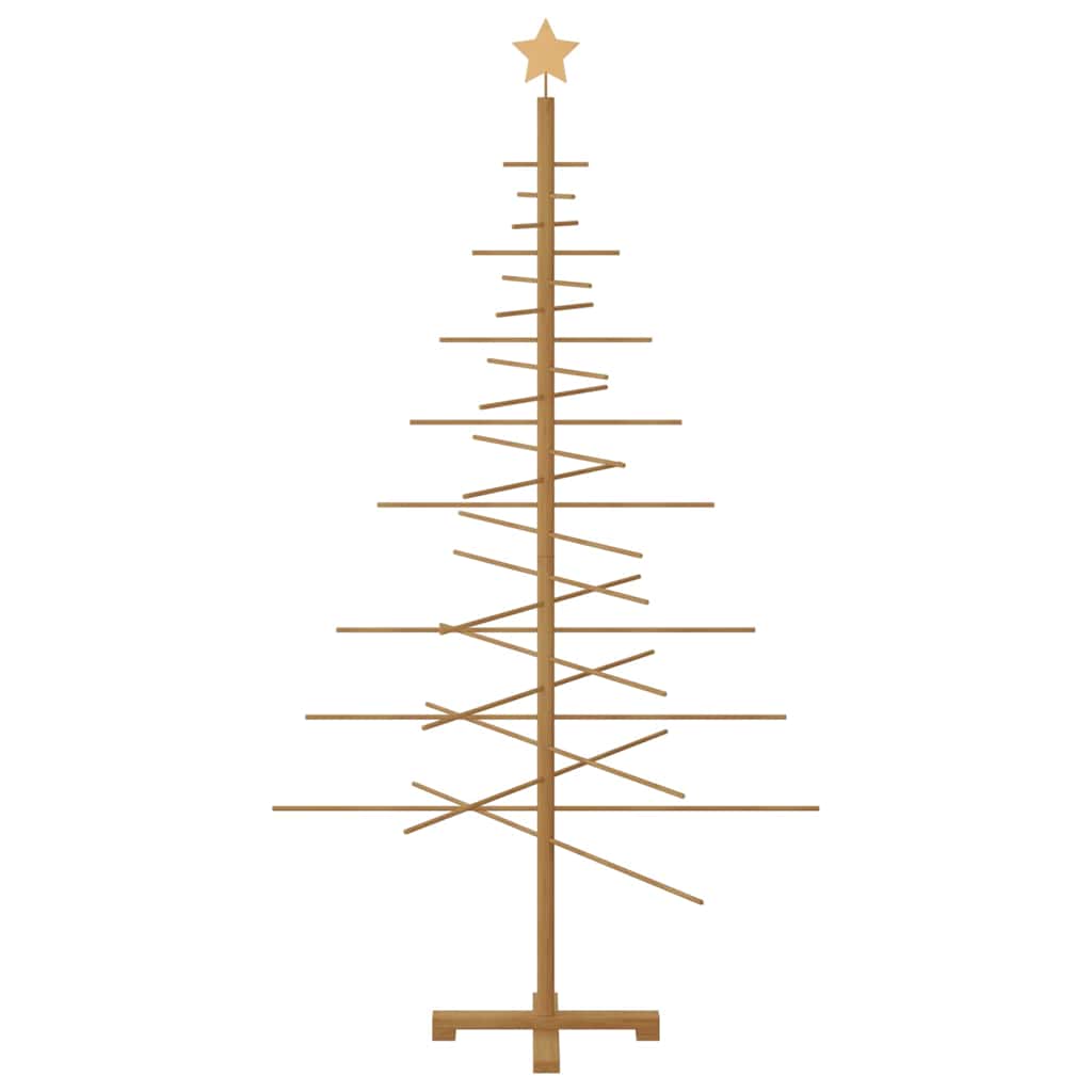 Albero di Natale in legno con supporto Marrone 180 cm Bambù