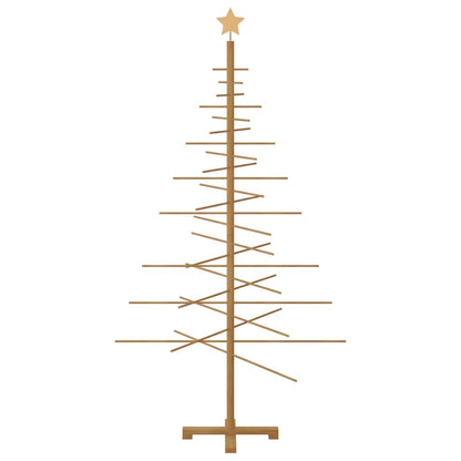 Albero di Natale in legno con supporto Marrone 180 cm Bambù