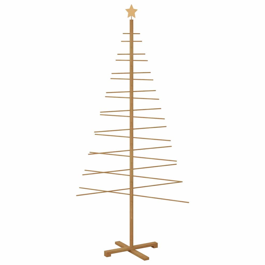 Albero di Natale in legno con supporto Marrone 210 cm BambÃ¹