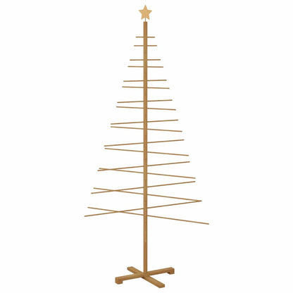 Albero di Natale in legno con supporto Marrone 210 cm BambÃ¹