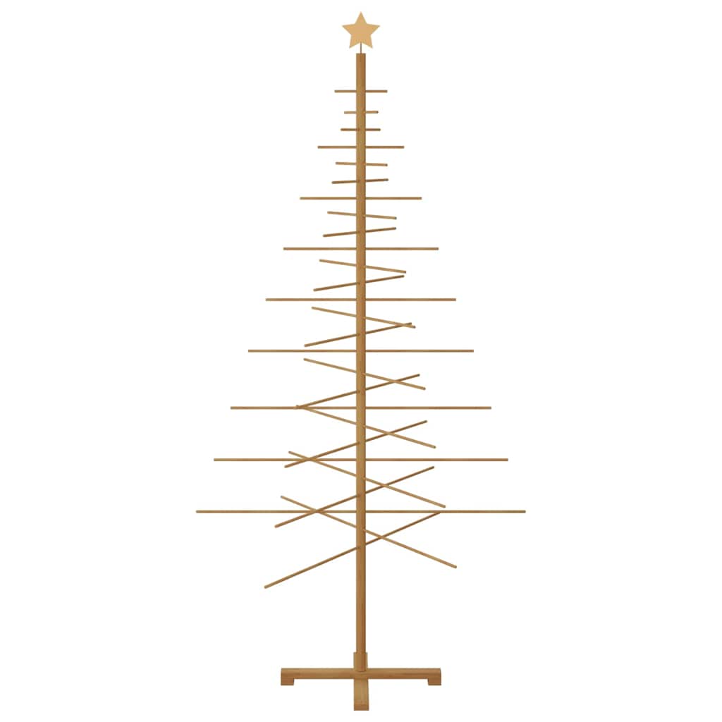 Albero di Natale in legno con supporto Marrone 210 cm BambÃ¹
