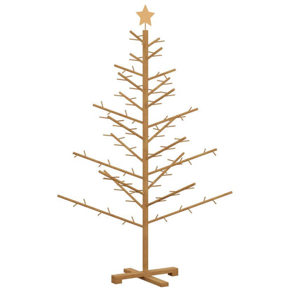 Albero di Natale in legno Marrone 150 cm Legno di pino massello