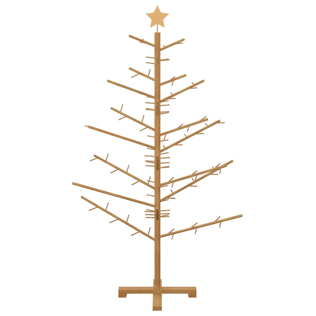Albero di Natale in legno Marrone 150 cm Legno di pino massello