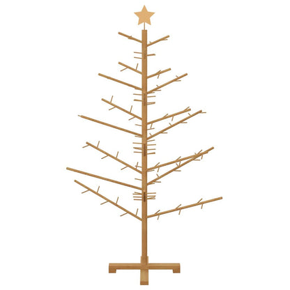 Albero di Natale in legno Marrone 150 cm Legno di pino massello