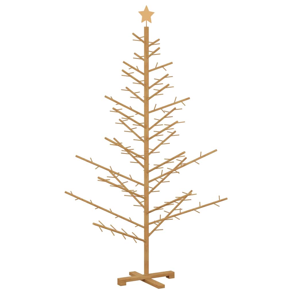 Albero di Natale in legno Marrone 180 cm Legno di pino massello