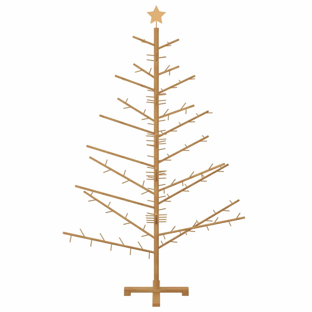 Albero di Natale in legno Marrone 180 cm Legno di pino massello