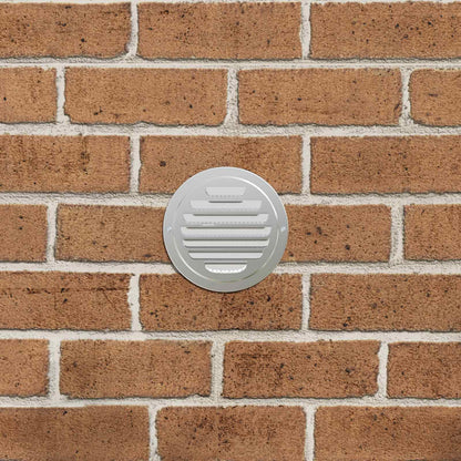 Coperture per ventilazione d'aria 4 pcs Argento 80 mm