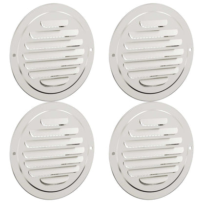 Coperture per ventilazione d'aria 4 pcs Argento 80 mm