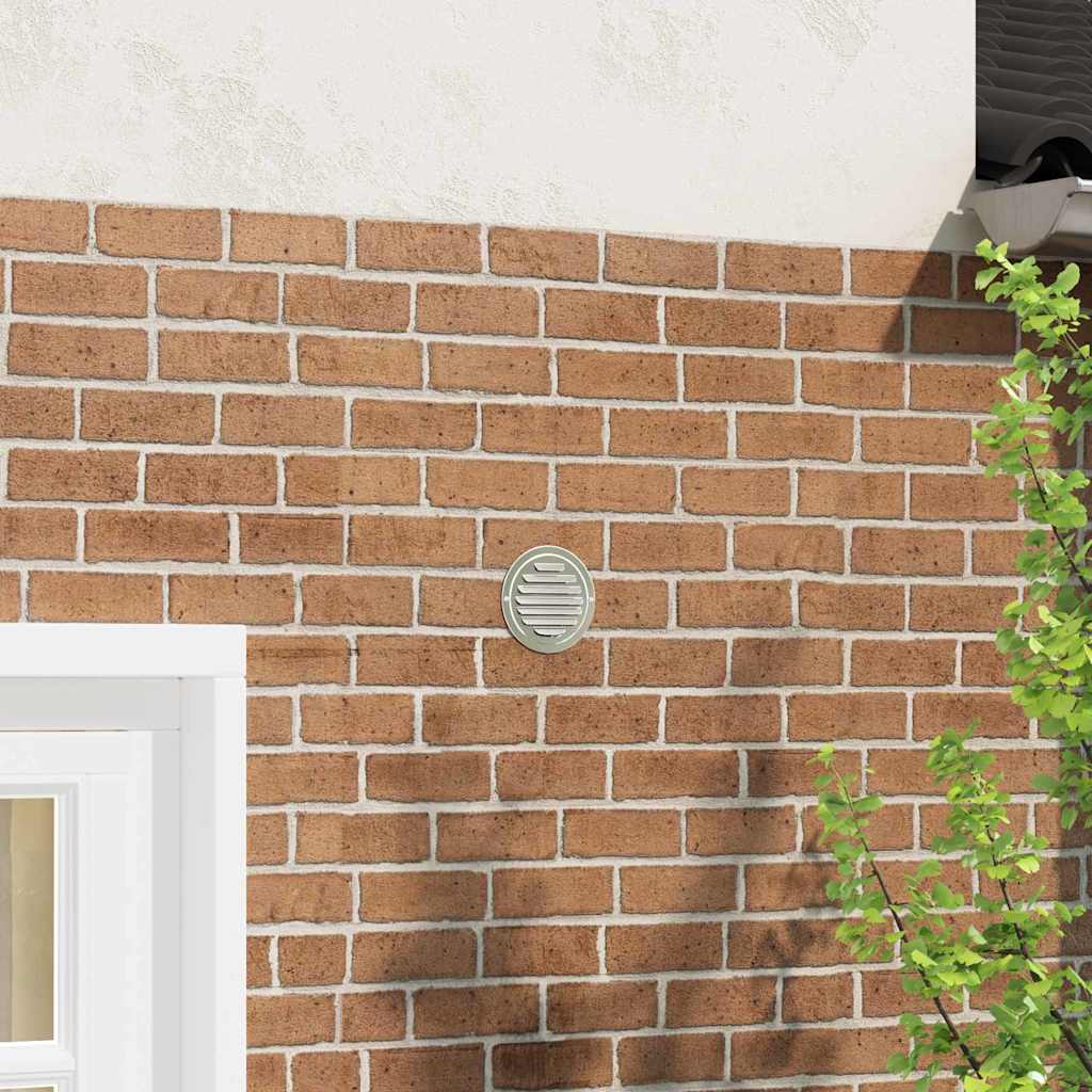 Coperture per ventilazione d'aria 4 pcs Argento 100 mm