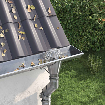 Protezione Foglie per Grondaia 8 pcs Argento 200 mm