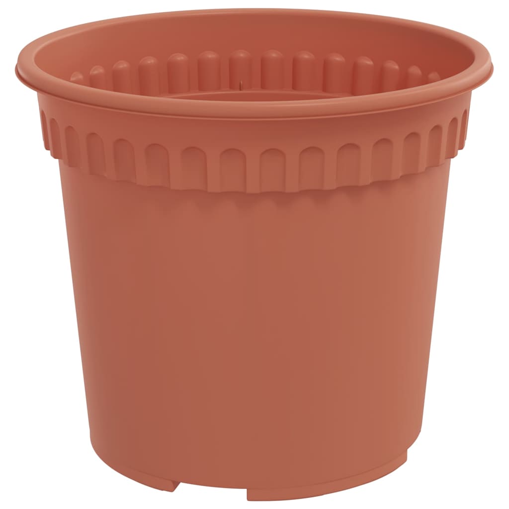Vaso Rotondo per Fiori 6 pcs Rosso Mattone Ã˜ 15 x 12 cm