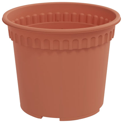 Vaso Rotondo per Fiori 24 pcs Rosso Mattone Ã˜ 12,5 x 10 cm