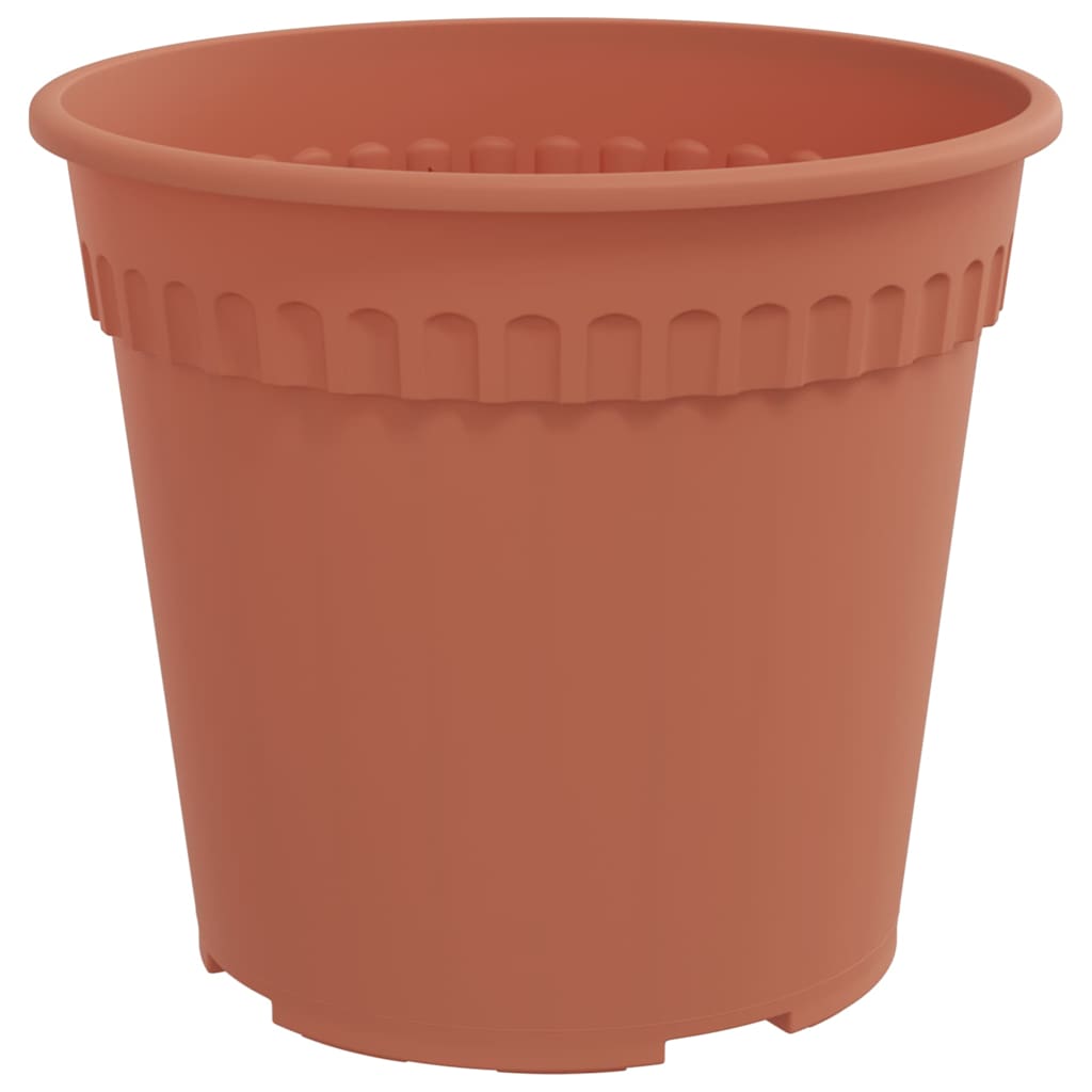 Vaso Rotondo per Fiori 24 pcs Rosso Mattone Ã˜ 17 x 14 cm