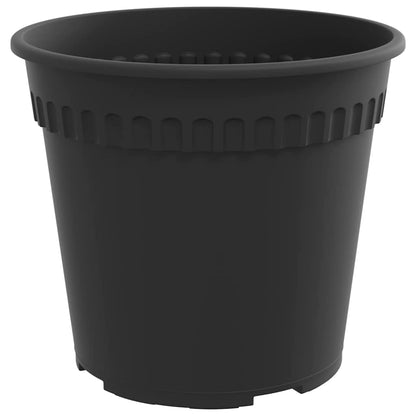 Vaso Rotondo per Fiori 24 pcs Nero Ã˜ 19 x 16 cm Plastica