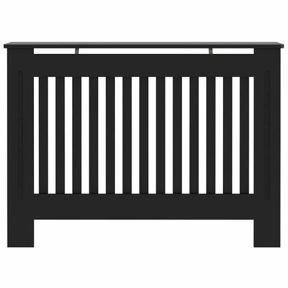 Copertura per radiatori 2 pcs Nero 112 x 19 x 81,5cm
