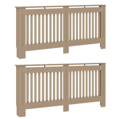 Copertura per radiatori 2 pcs Naturale 172 x 19 x 81,5cm