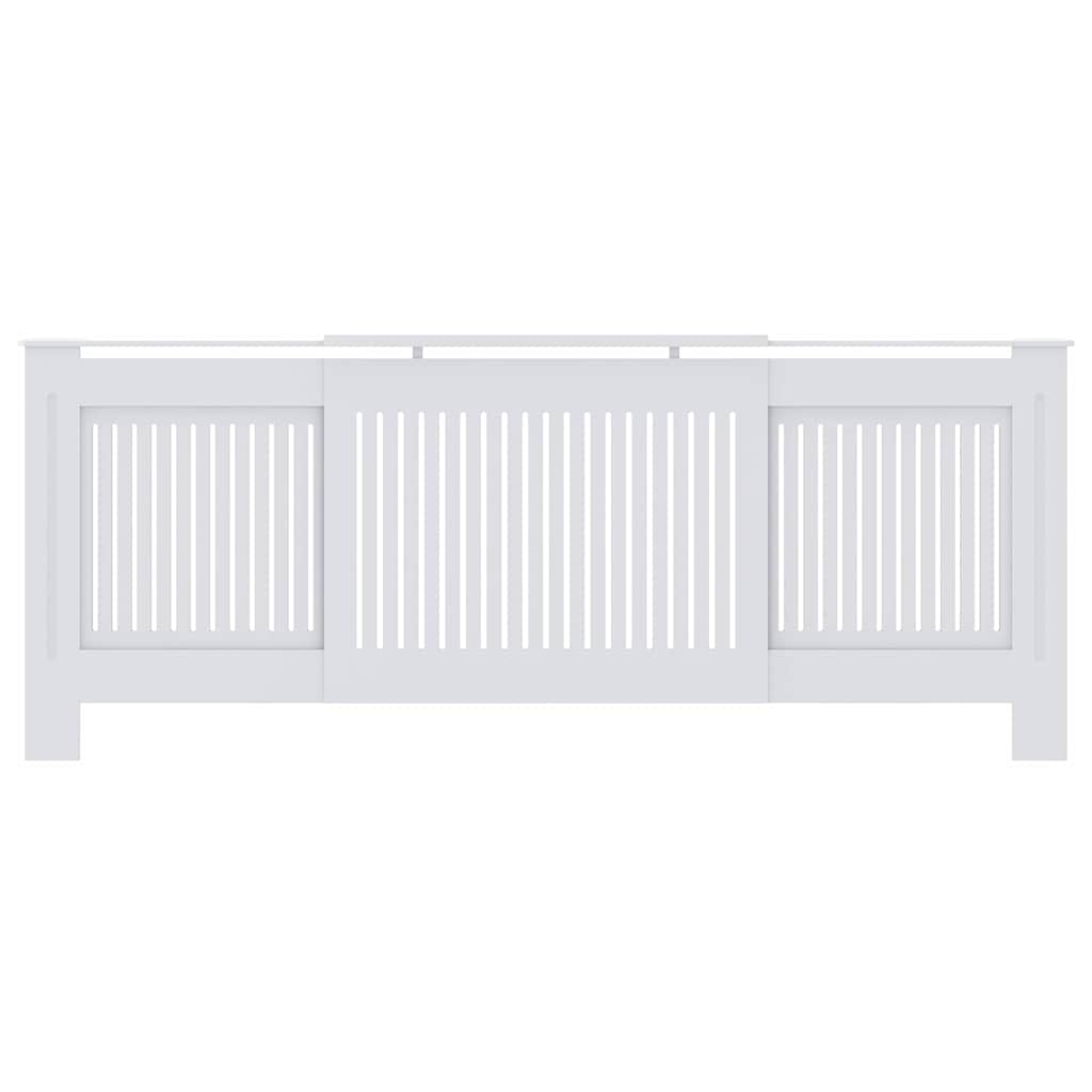 Copertura per radiatori 2 pcs Bianco 205 x 20,5 x 81,5cm