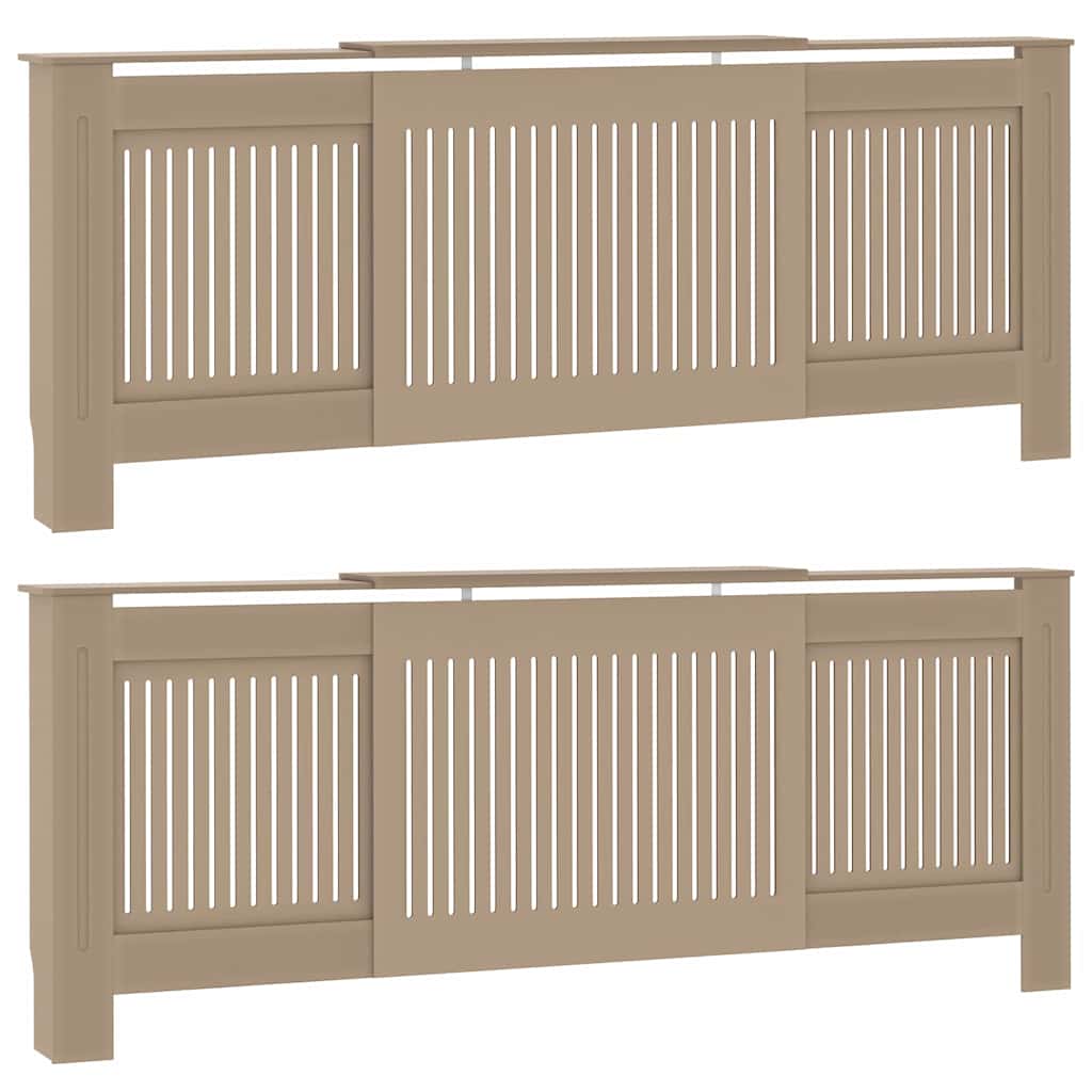 Copertura per radiatori 2 pcs Naturale 205 x 20,5 x 81,5cm