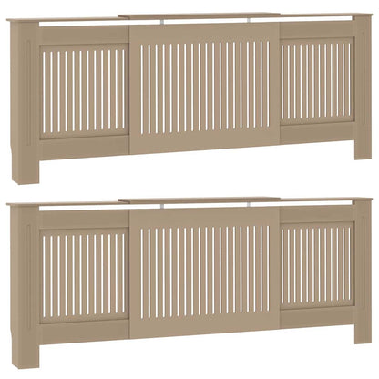 Copertura per radiatori 2 pcs Naturale 205 x 20,5 x 81,5cm